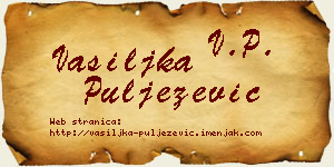 Vasiljka Puljezević vizit kartica